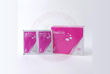 INOFOLIC INOSITOL VE FOLIK ASIT ICEREN TAKVIYE EDICI GIDA  20x2 g saşe