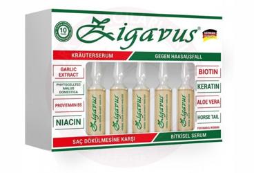 ZIGAVUS SAC DOKULMESINE KARSI AMPUL  5x4 ml ampül
