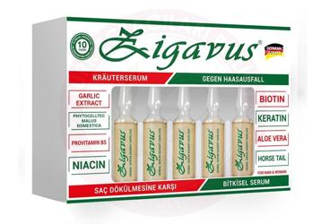 ZIGAVUS SAC DOKULMESINE KARSI AMPUL  10x4 ml ampül
