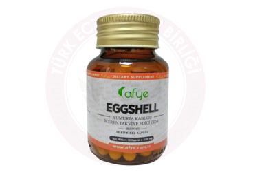 AFYE EGGSHELL YUMURTA KABUGU ICEREN TAKVIYE EDICI GIDA BITKISEL KAPSUL  30 kapsül