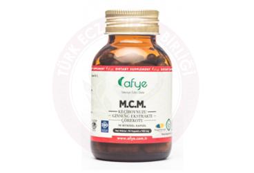 AFYE M.C.M. KECIBOYNUZU, GINSENG EKSTRAKTI, COREKOTU ICEREN TAKVIYE EDICI GIDA BITKISEL KAPSUL  90 kapsül