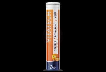 VITATECH VITAMIN C, BETA GLUKAN, CINKO ICEREN TAKVIYE EDICI GIDA  20 tablet