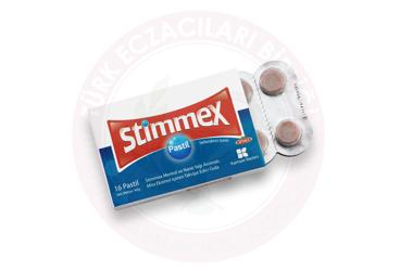 STIMMEX MENTOL VE NANE YAGI AROMALI, MIRA EKSTRESI ICEREN PASTIL  16 pastil