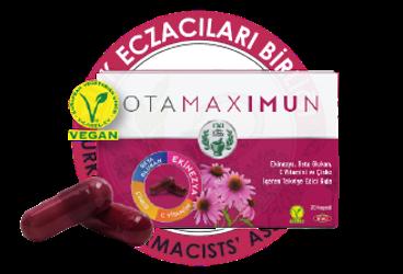 OTAMAXIMUN EKINEZYA, BETA GLUKAN, C VITAMINI VE CINKO ICEREN TAKVIYE EDICI GIDA  30 kapsül