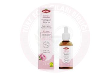 OTACI GUL KURU NEMLENDIRICI AYDINLATICI YUZ BAKIM SERUM  30 ml şişe