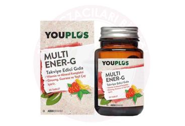 YOUPLUS MULTI ENER-G VITAMIN VE MINERAL KOMPLEKSI  30 tablet