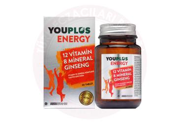 YOUPLUS ENERGY VITAMIN VE MINERAL KOMPLEKSI TABLET  30 tablet