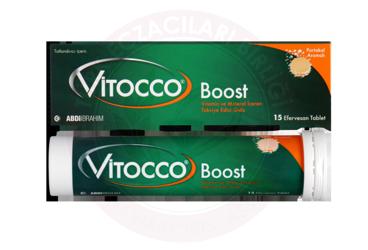 VITOCCO BOOST VITAMIN VE MINERAL ICEREN PORTAKAL AROMALI TAKVIYE EDICI GIDA  15 tablet