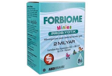 FORBIOME MINIES PROBIYOTIK MIKROORGANIZMA ICEREN TAKVIYE EDICI GIDA  8 ml şişe