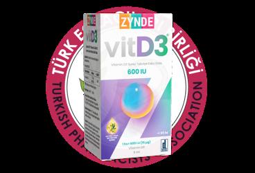 ZYNDE VITD3 SPREY TAKVIYE EDICI GIDA 600 IU 5 ml