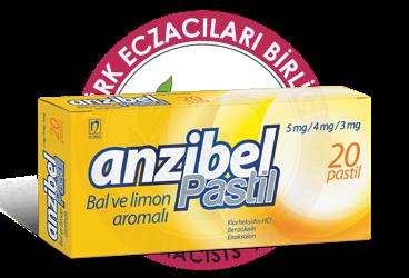 ANZIBEL BAL VE LIMON AROMALI PASTIL  20 pastil