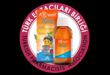 ARWELL KIDS BETA GLUKAN, VITAMINLER VE MINERALLER ICEREN TAKVIYE EDICI GIDA  200 ml şişe