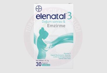 ELENATAL 3 MULTIVITAMIN, MINERAL VE OMEGA 3 ICEREN KAPSUL  30 kapsül
