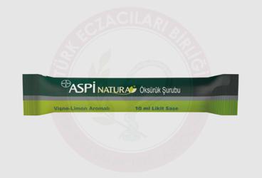 ASPI NATURA OKSURUK SURUBU VISNE-LIMON AROMALI LIKIT SASE  16x10 ml saşe