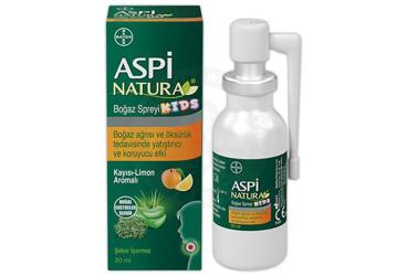 ASPI NATURA KIDS BOGAZ SPREYI  20 ml şişe