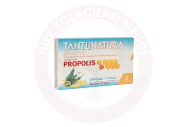 TANTUNATURA OKALIPTUS, PROPOLIS, VITAMIN C VE CINKO ICEREN TAKVIYE EDICI GIDA  15 pastil