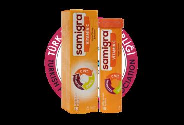 SAMIGRA VITAMIN C, SELENYUM VE CINKO ICEREN TAKVIYE EDICI GIDA  18 tablet