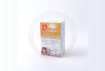 D3 ROYAL VITAMIN D3 ICEREN TAKVIYE EDICI GIDA 400 IU 15 ml şişe