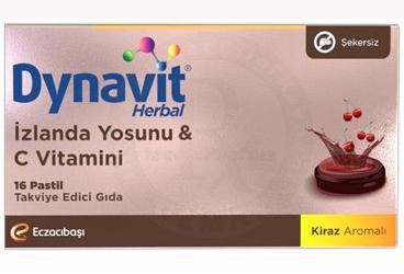 DYNAVIT HERBAL IZLANDA YOSUNU & C VITAMINI ICEREN PASTIL  16 pastil