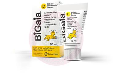 BIGAIA D VITAMINLI PROBIYOTIK MIKROORGANIZMA ICEREN TAKVIYE EDICI GIDA  10 ml şişe