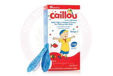 CAILLOU BALIK YAGI VE VITAMIN D ICEREN TAKVIYE EDICI GIDA  5 ml x 20 kaşık