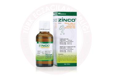 ZINCO BITKISEL YAGLAR VE CINKO ICEREN DAMLALIKLI SISE  30 ml şişe
