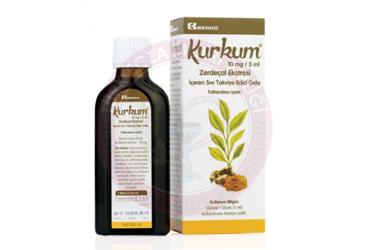 KURKUM ZERDECAL EKSTRESI ICEREN TAKVIYE EDICI GIDA 10 mg/5 ml 100 ml şişe