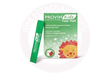 PROVIM KIDS FAST MELT PROBIYOTIK MIKROORGANIZMA ICEREN TAKVIYE EDICI GIDA  14 saşe