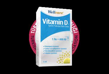 WELLCARE VITAMIN D3 SPREY 400 IU 5 ml şişe