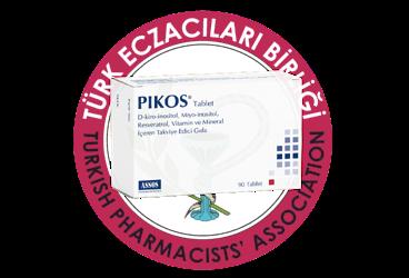 PIKOS TABLET D-KIRO INOSITOL, MIYO-INOSITOL, RESVERATROL, VITAMIN VE MINERAL ICEREN TAKVIYE EDICI GIDA  90 tablet