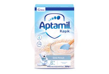APTAMIL KASIK SUTLU PIRINCLI TAHIL BAZLI BEBEK VE KUCUK COCUK EK GIDASI  250 g toz