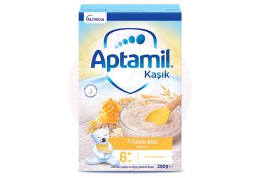 APTAMIL KASIK 7 TAHILLI VE BALLI KAHVALTI TAHIL BAZLI BEBEK VE KUCUK COCUK EK GIDASI  250 g toz
