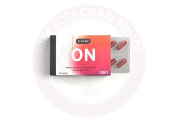 B-SYNC ON KAFEIN, VITAMIN VE MINERAL ICEREN TAKVIYE EDICI GIDA KAPSUL  20 kapsül
