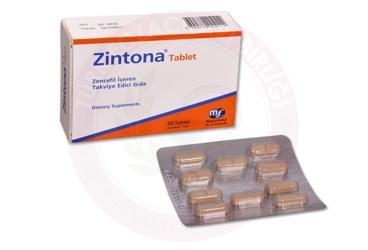ZINTONA ZENCEFIL ICEREN TAKVIYE EDICI GIDA  20 tablet