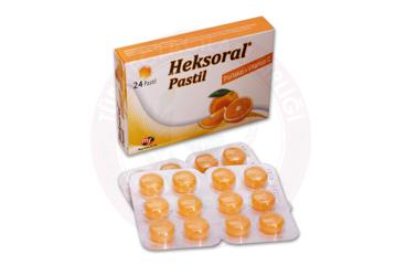 HEKSORAL PASTIL PORTAKAL VITAMIN C  24 pastil