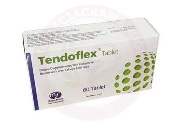 TENDOFLEX TABLET DOGASI DEGISTIRILMEMIS TIP I KOLAJEN VE BROMELAIN ICEREN TAKVIYE EDICI GIDA  60 tablet