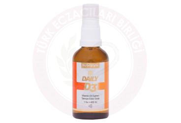 NUTRISTYLE DAILY-D3 VITAMIN D3 ICEREN TAKVIYE EDICI GIDA  45 ml şişe