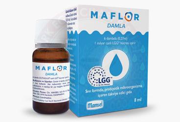 MAFLOR LGG SIVI FORMDA, PROBIYOTIK MIKROORGANIZMA ICEREN TAKVIYE EDICI GIDA  8 ml şişe