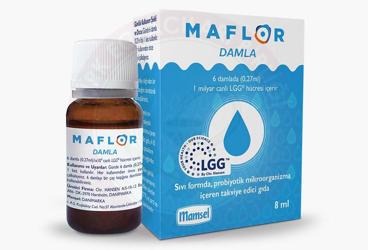 MYFLOR LGG DAMLA PROBIYOTIK MIKROORGANIZMA ICEREN SIVI TAKVIYE EDICI GIDA  8 ml şişe