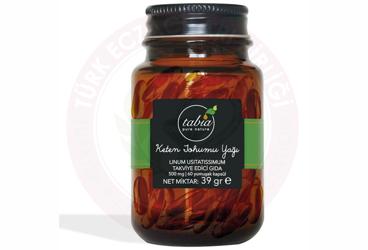 TABIA KETEN TOHUMU YAGI TAKVIYE EDICI GIDA KAPSUL 500 mg 60 kapsül