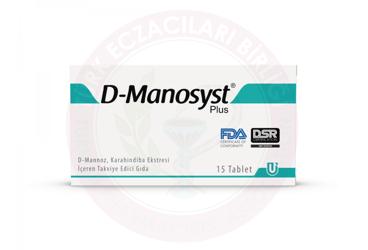 D-MANOSYST PLUS D-MANNOZ, KARAHINDIBA EKSTRESI ICEREN TAKVIYE EDICI GIDA  15 tablet