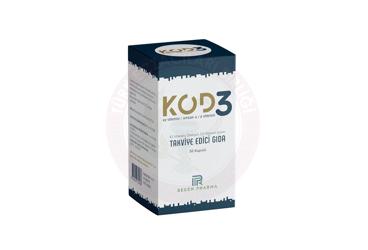 KOD 3 K2 VITAMINI, OMEGA 3, D3 VITAMINI ICEREN TAKVIYE EDICI GIDA  50 kapsül