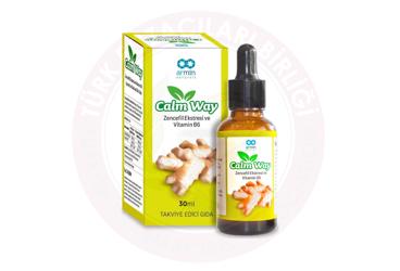CALM WAY ZENCEFIL EKSTRESI VE VITAMIN B6 ICEREN TAKVIYE EDICI GIDA  30 ml şişe
