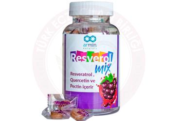 RESVEROL MIX PASTIL RESVERATROL, QUERCETIN VE PECTIN ICEREN TAKVIYE EDICI GIDA  30 pastil