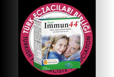 HYPER IMMUN44 POLIFENOL, VITAMIN VE MINERAL KOMPLEKSI ICEREN KAPSUL TAKVIYE EDICI GIDA  30 kapsül