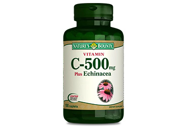 NATURES BOUNTY VITAMIN C PLUS ECHINACEA ICEREN TAKVIYE EDICI GIDA  100 tablet