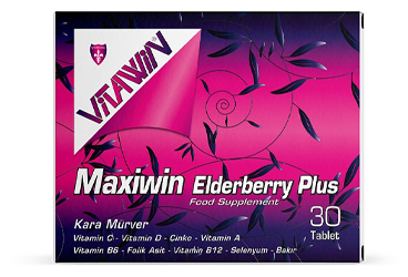 VITAWIN MAXIWIN ELDERBERRY PLUS TAKVIYE EDICI GIDA  30 tablet