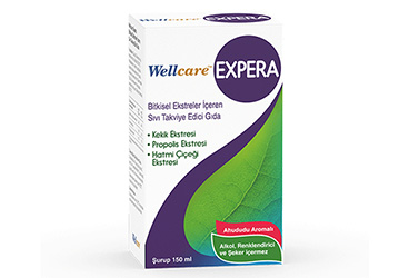 WELLCARE EXPERA BITKISEL EKSTRELER ICEREN SIVI TAKVIYE EDICI GIDA  150 ml şişe