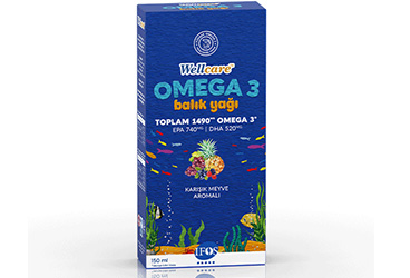 WELLCARE OMEGA 3 KARISIK MEYVE SURUP  150 ml