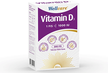 WELLCARE VITAMIN D3 SPREY TAKVIYE EDICI GIDA 1000 IU 30 ml şişe